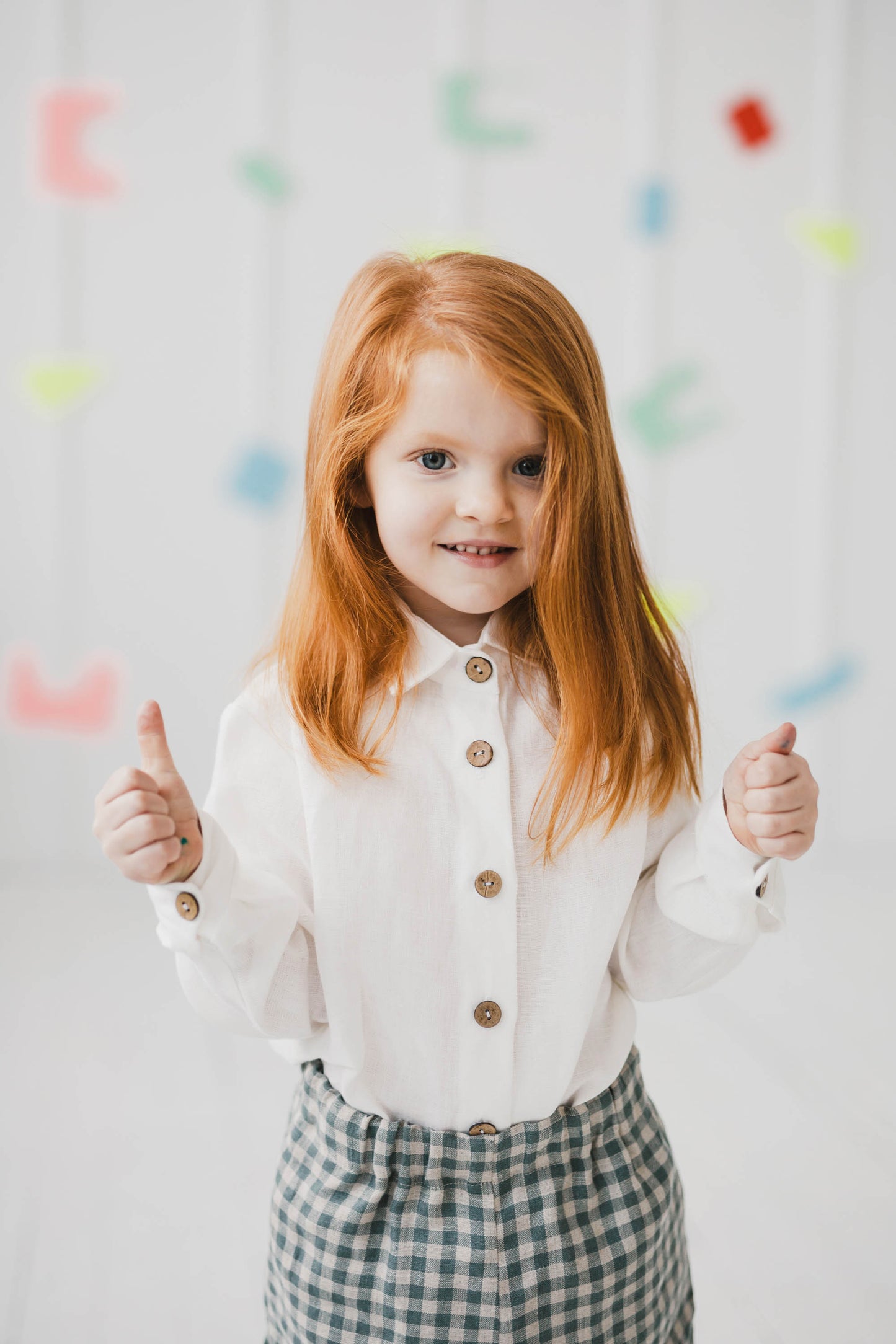Linen shirt for kids MĖNUO