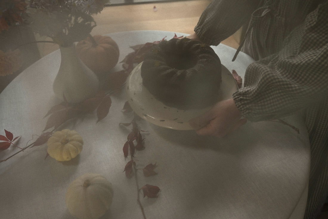 linen tablecloth for Autumn