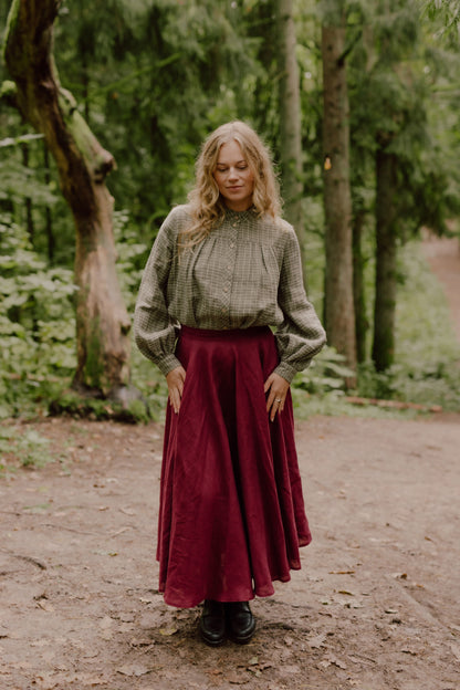 Full circle linen skirt Saulė