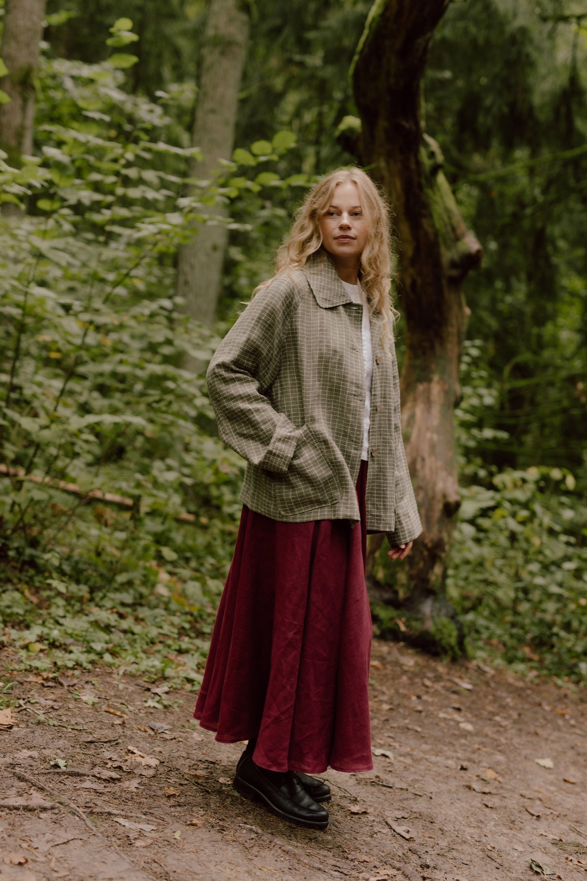 Oversized women's linen jacket Kate