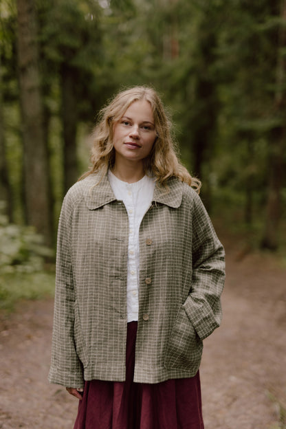 Oversized women's linen jacket Kate