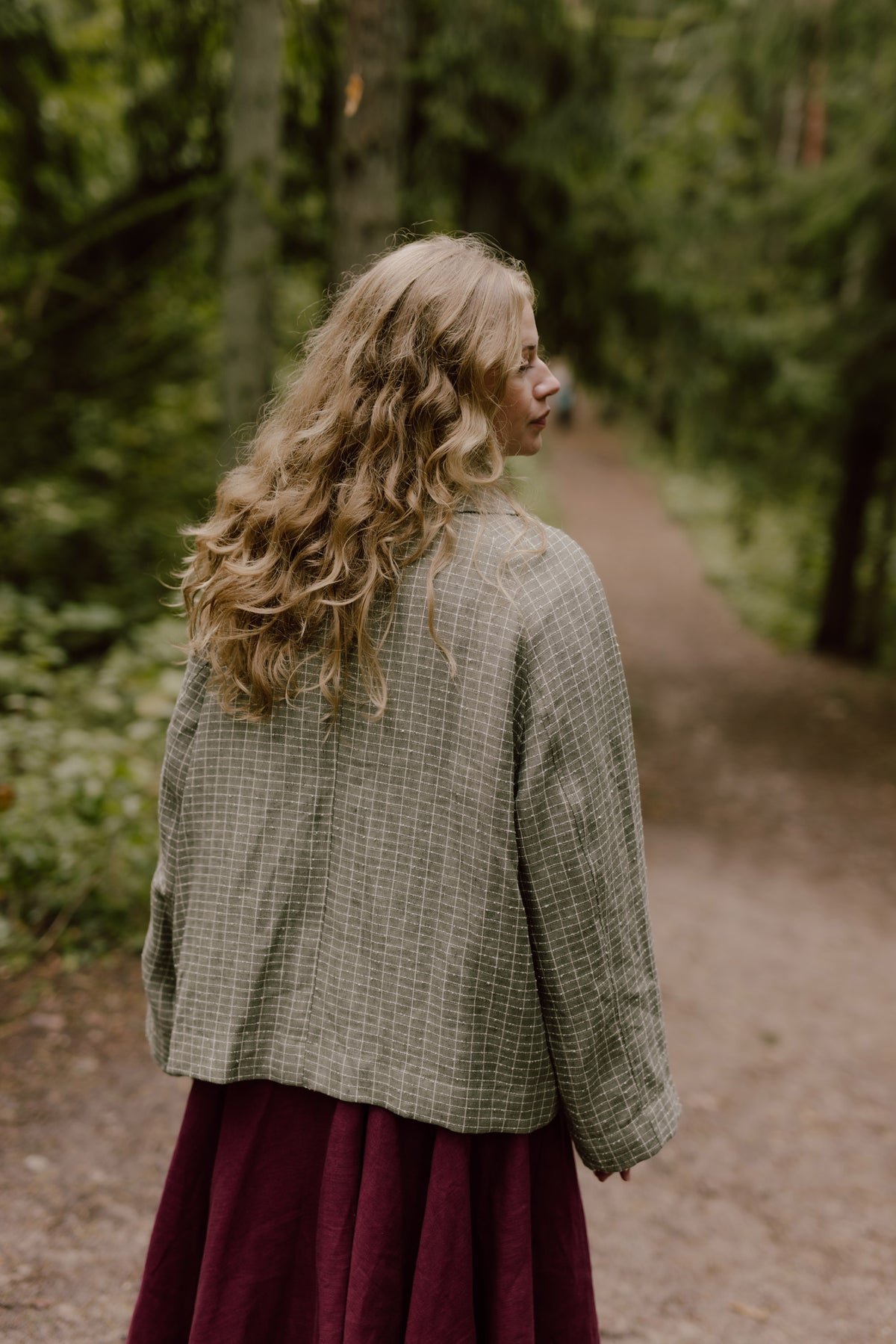 Oversized women's linen jacket Kate