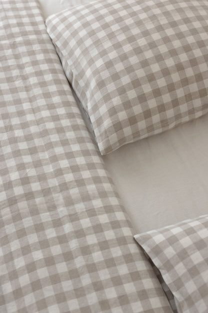 Natural linen bedding set