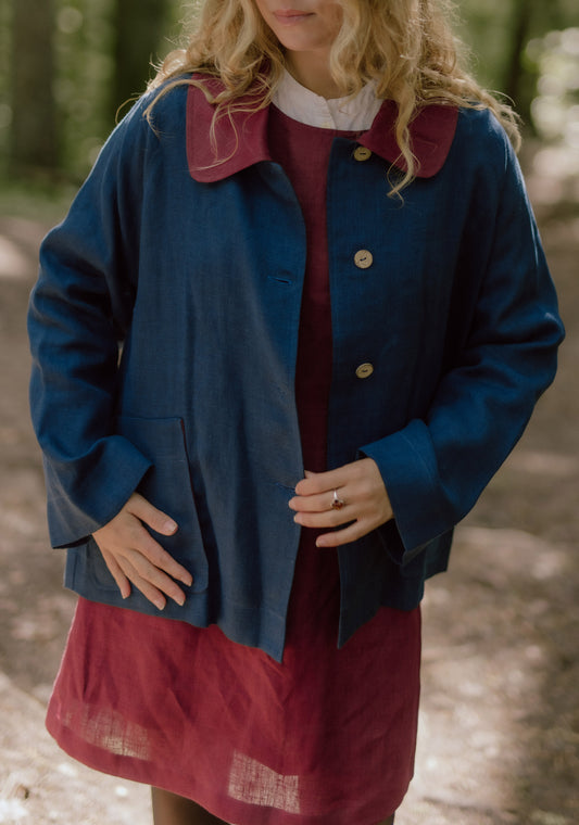 Oversized women's linen jacket Kate