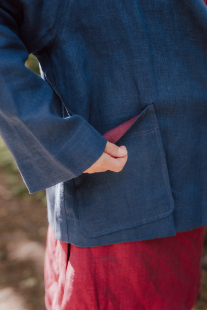 Oversized women's linen jacket Kate