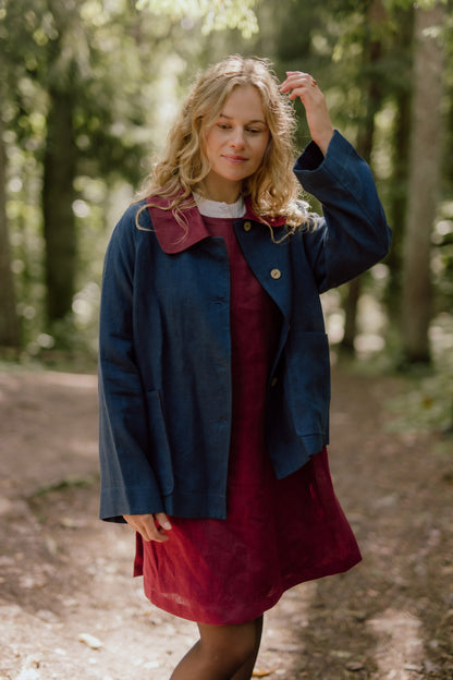 Oversized women's linen jacket Kate