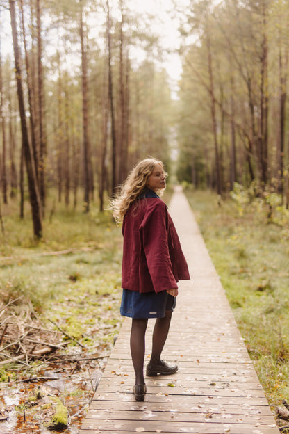 Oversized women's linen jacket Kate