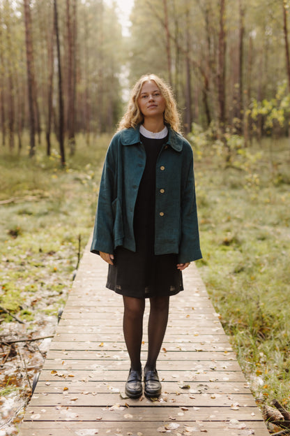 Oversized women's linen jacket Kate