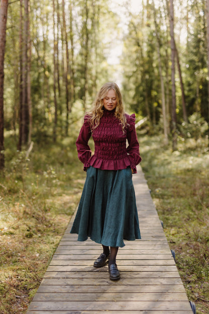 Full circle linen skirt Saulė