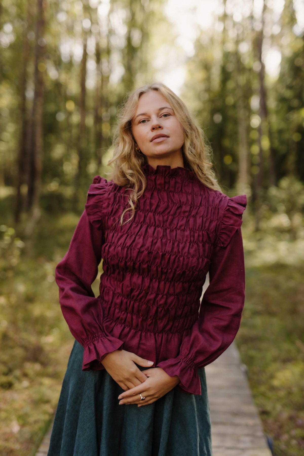Women's linen top Barbora