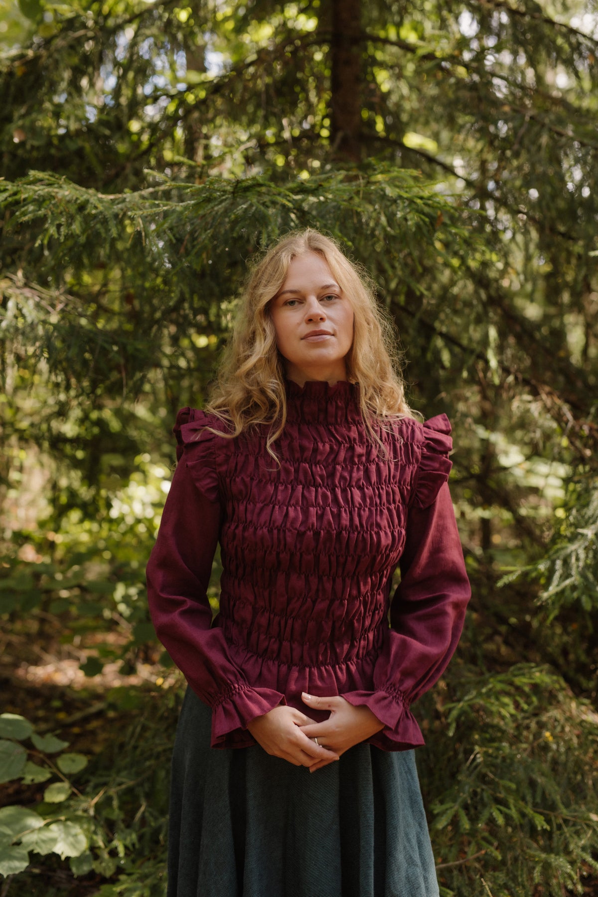 Women's linen top Barbora