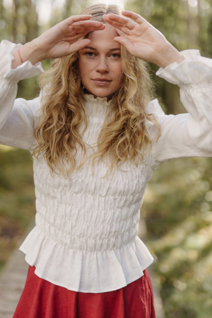 Women's linen top Barbora