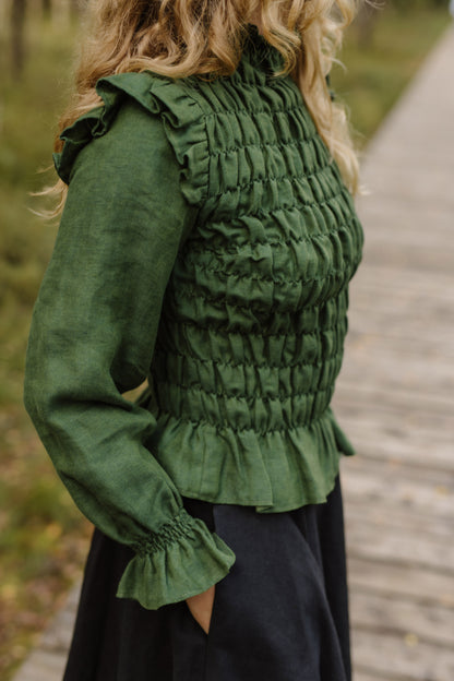 Women's linen top Barbora