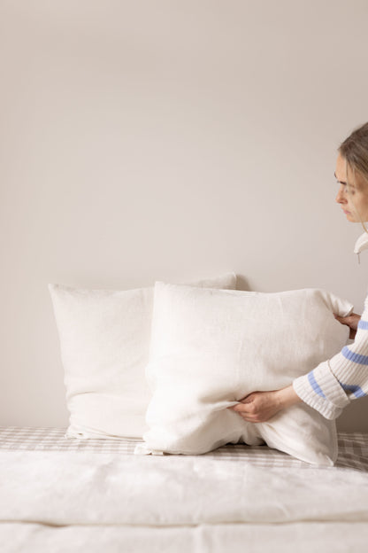 Natural linen bedding set