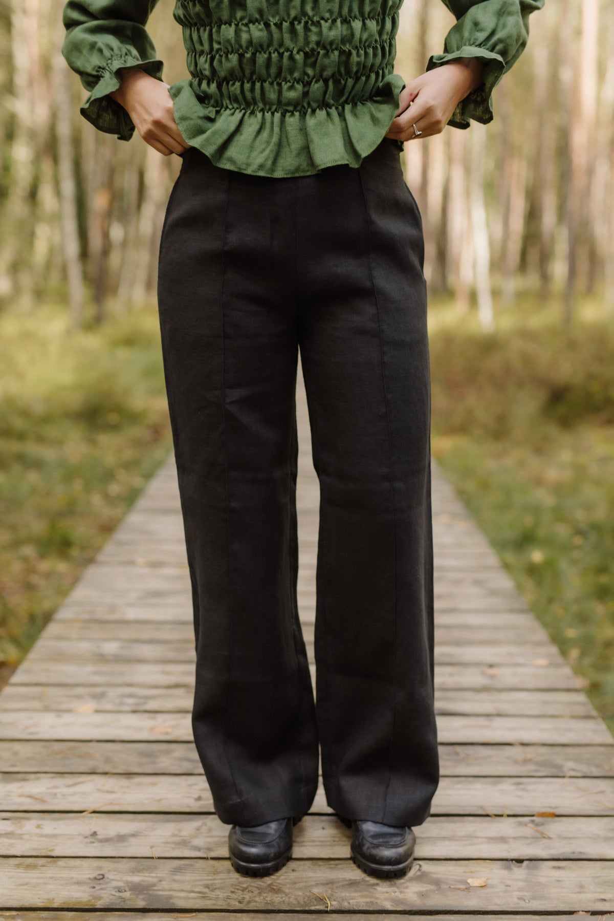 Women's linen pants Gailė