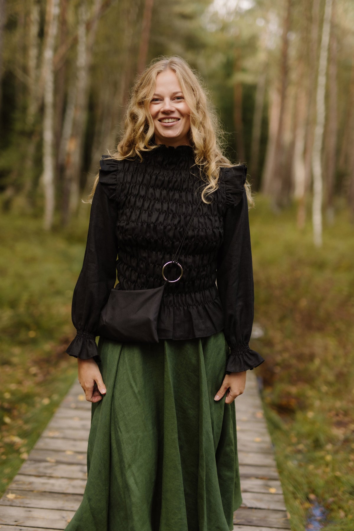 Women's linen top Barbora