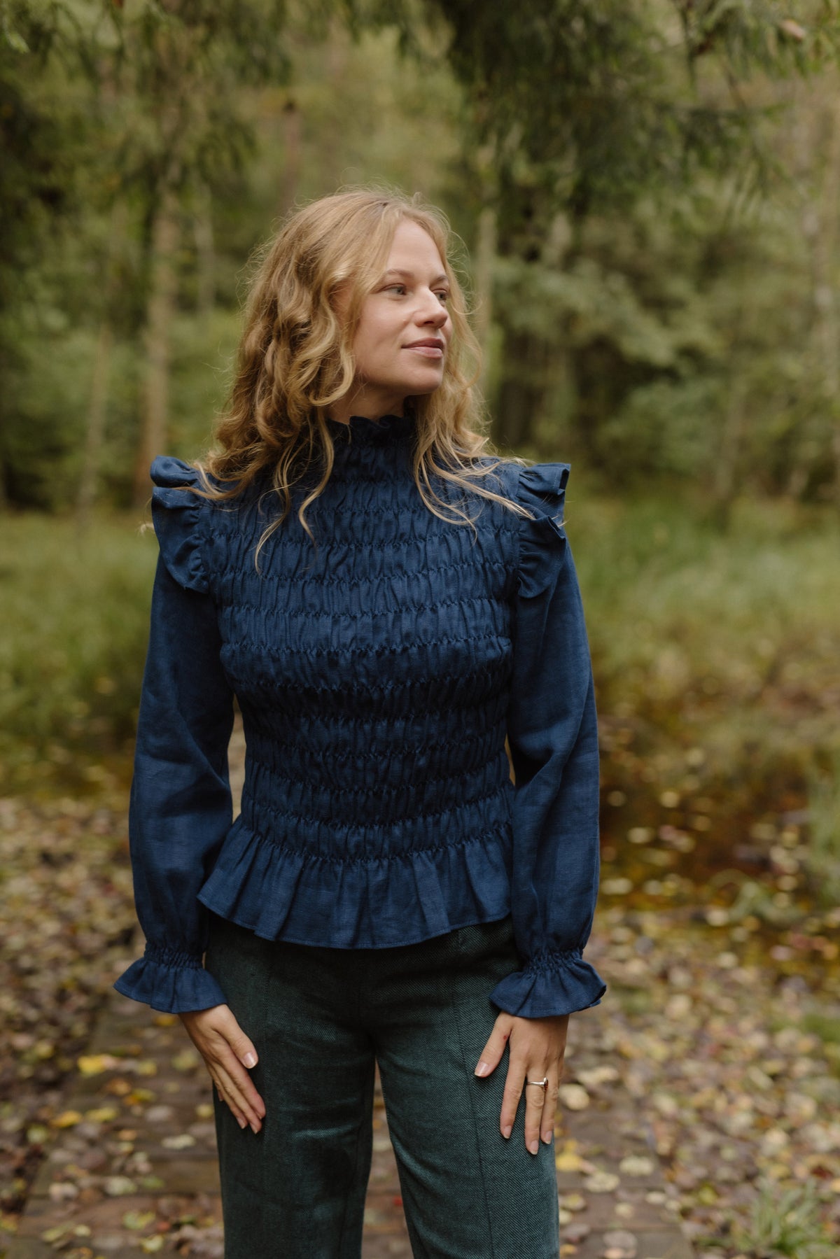 Women's linen top Barbora