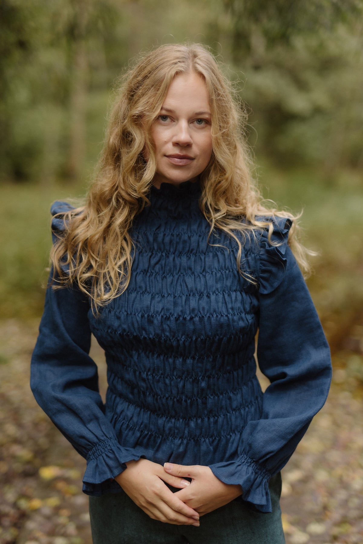 Women's linen top Barbora
