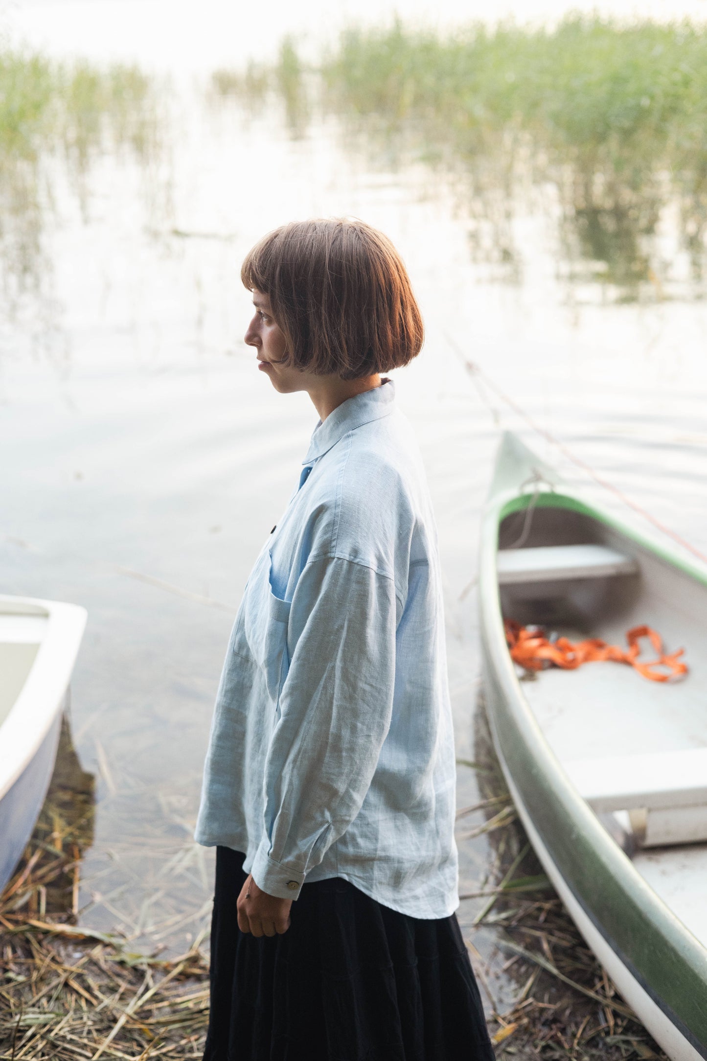 Women's linen shirt Vandenė