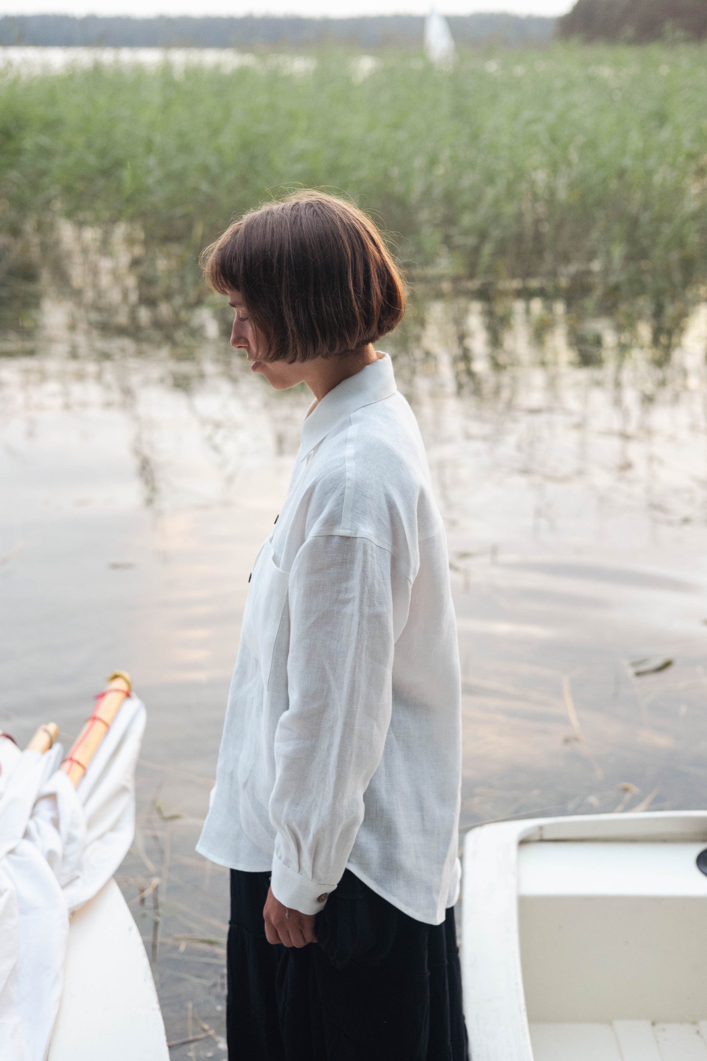 Women's linen shirt Vandenė