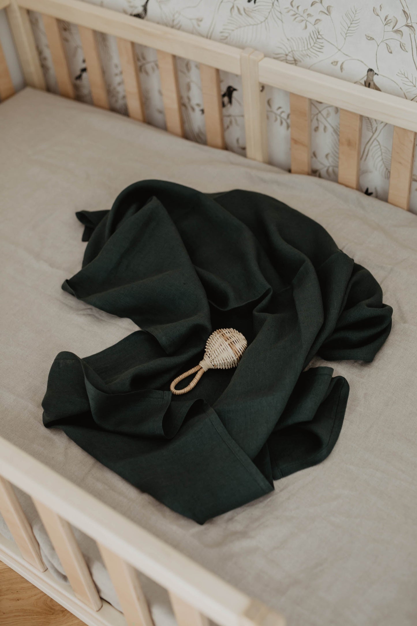 Linen baby swaddle