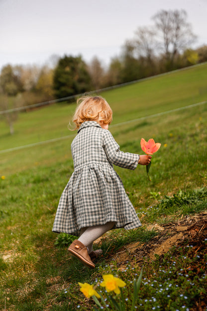 Girls linen dress MEDEINA