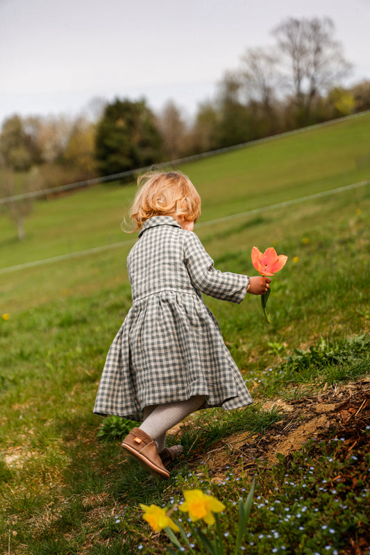 Girls linen dress MEDEINA
