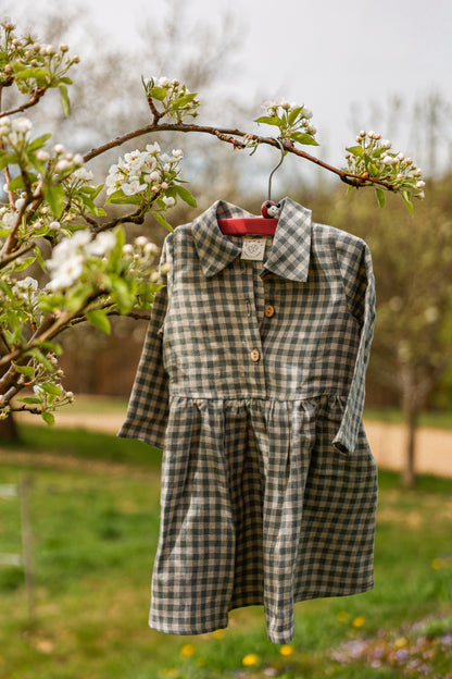 Girls linen dress MEDEINA