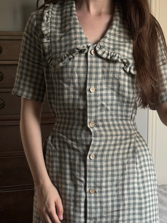 Women's linen dress Melnrage