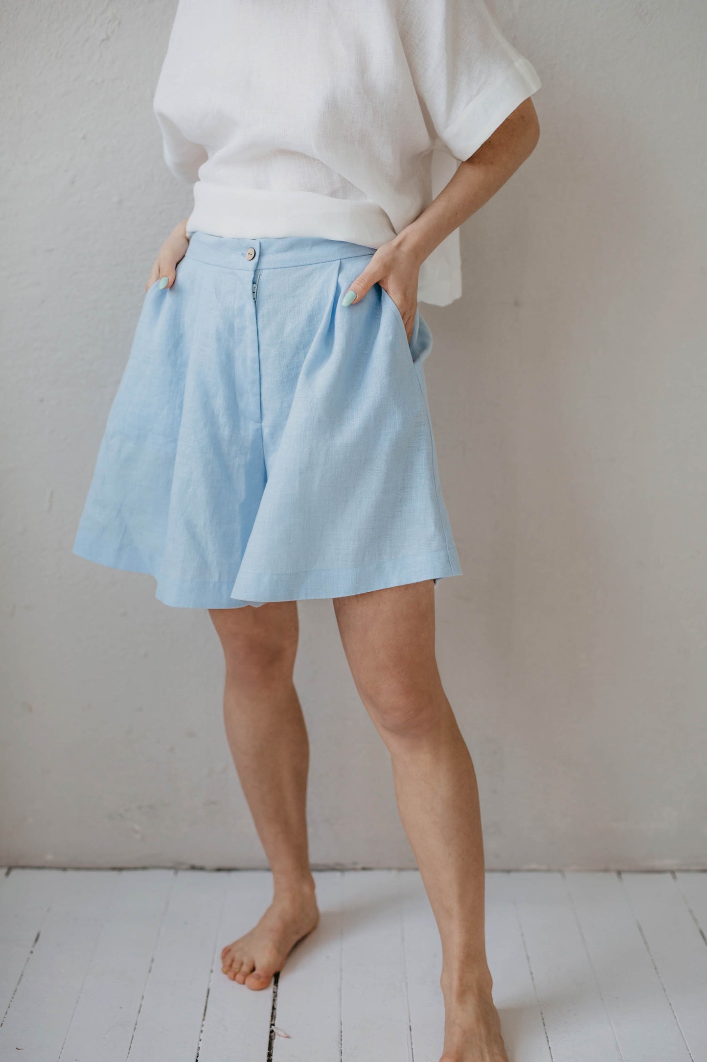 Women's linen shorts Urtė