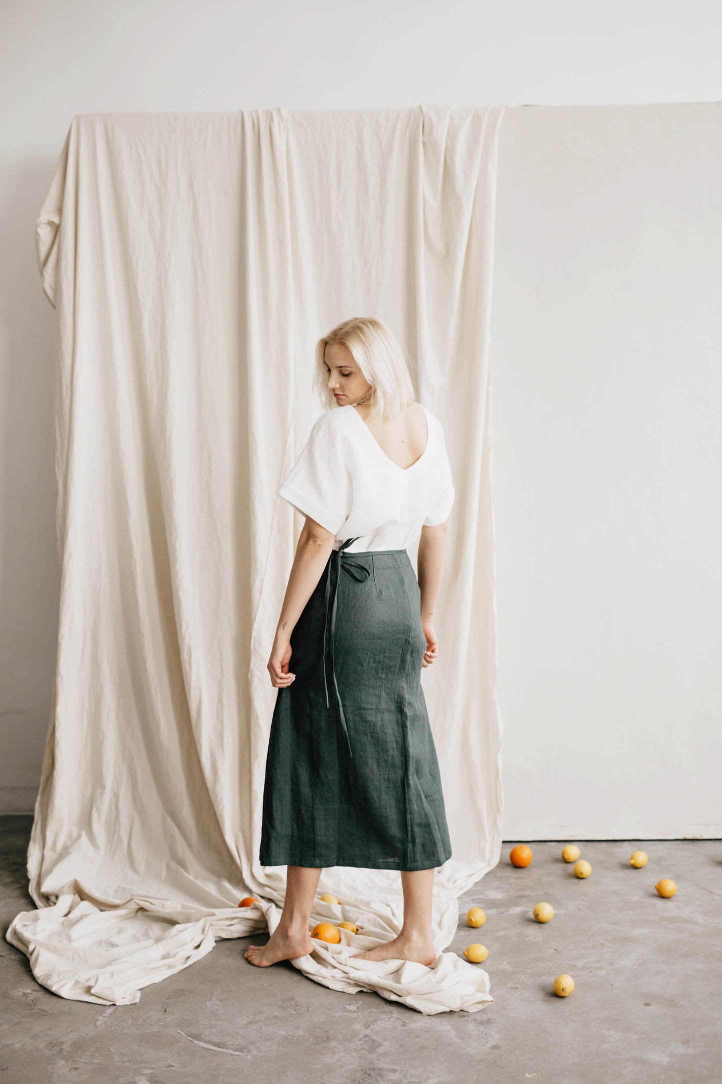 Women's linen skirt Vaiva