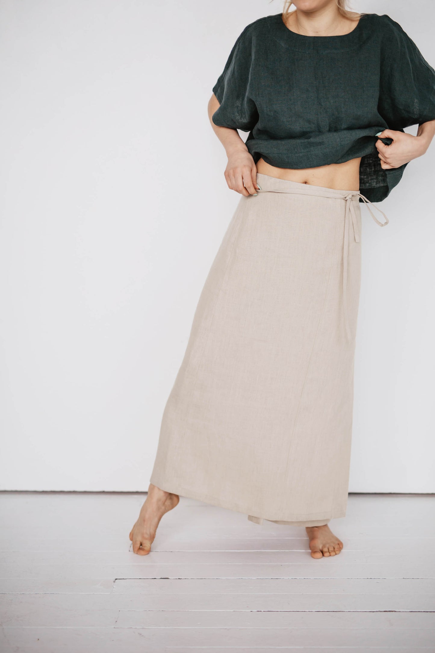 Women's linen skirt Vaiva