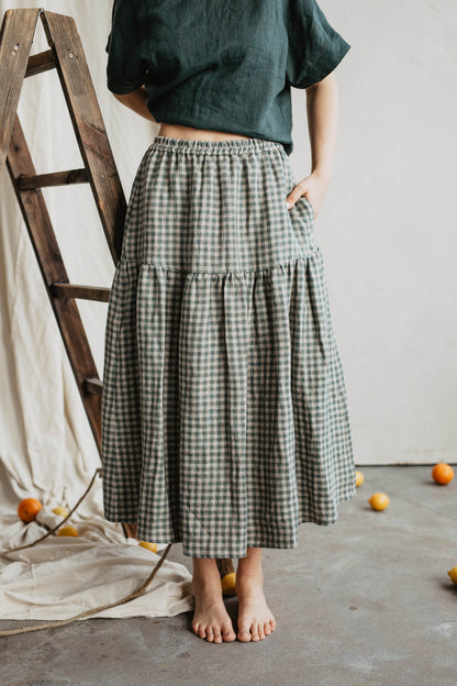 Women's linen skirt Vakarė