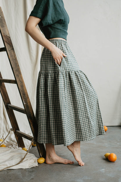 Women's linen skirt Vakarė