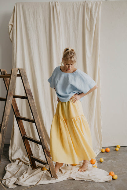 Women's linen skirt Vakarė