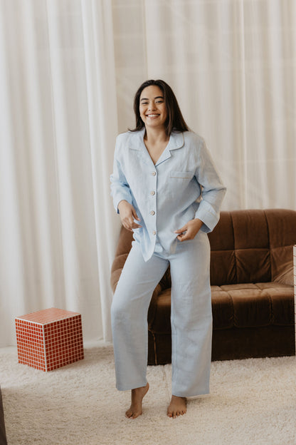 Women's linen pyjama set PILNATIS