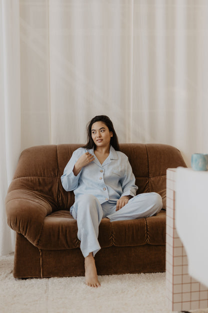 Women's linen pyjama set PILNATIS