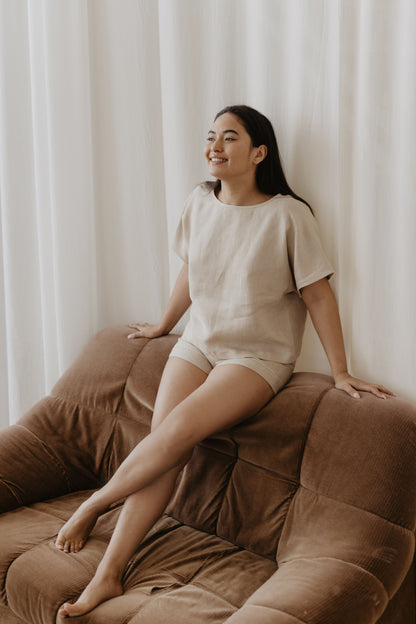 Women's linen pyjama set JAUNATIS