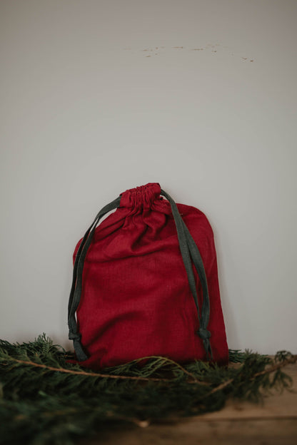 Linen Christmas bag