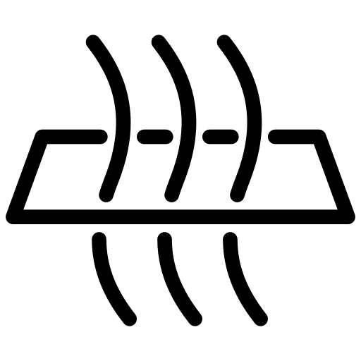 Icon representing breathable fabric