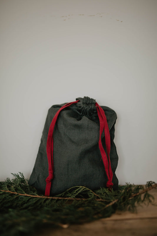 Linen Christmas bag