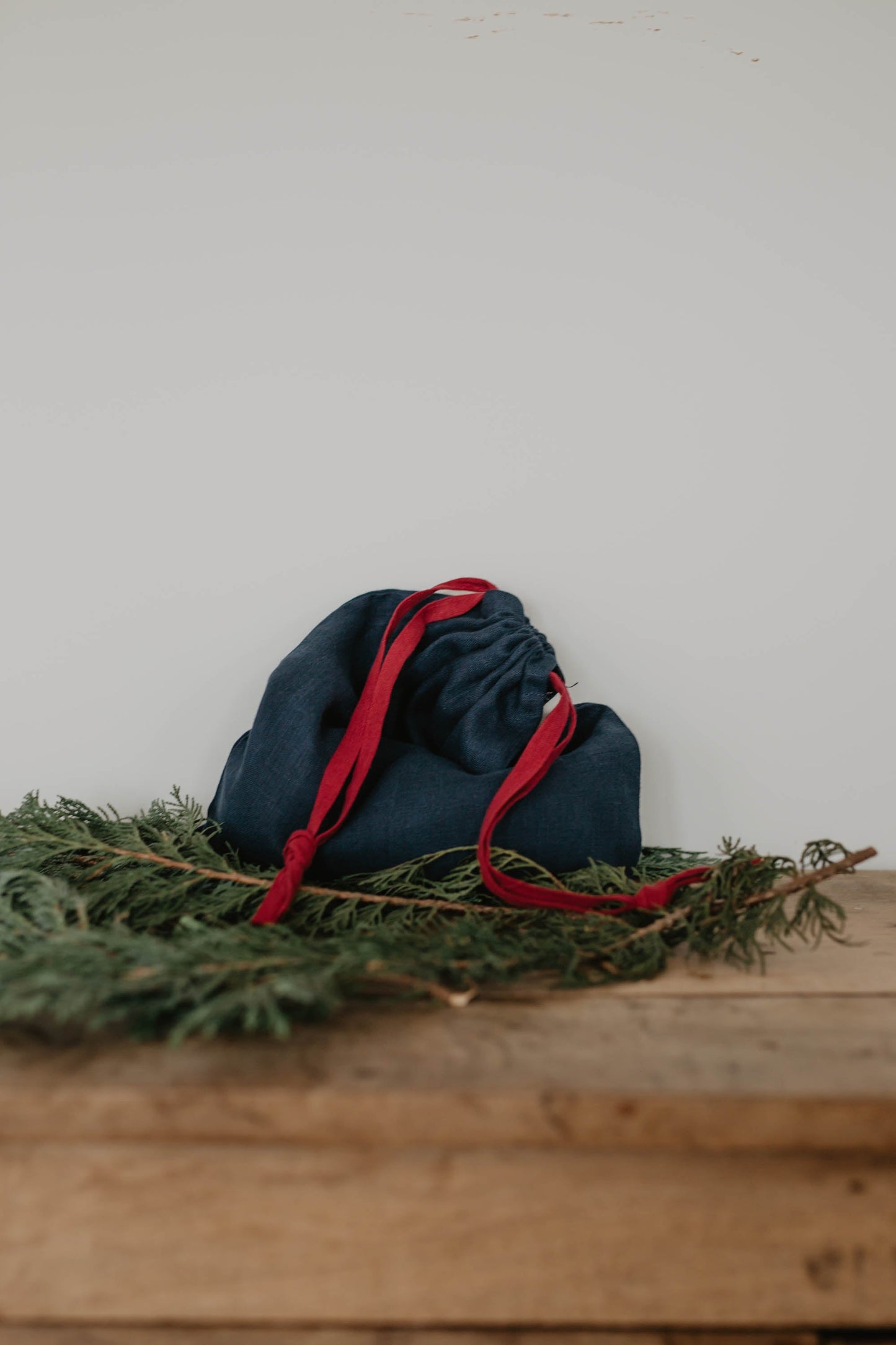 Linen Christmas bag