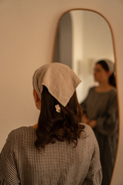 Linen head scarf