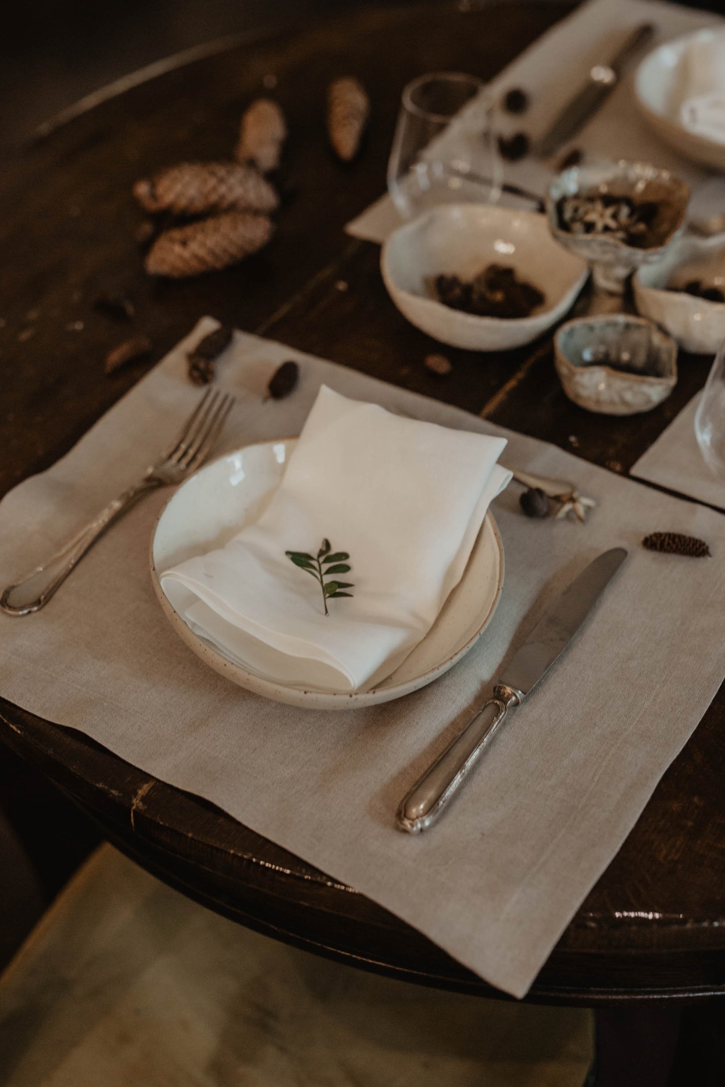 Linen placemat set