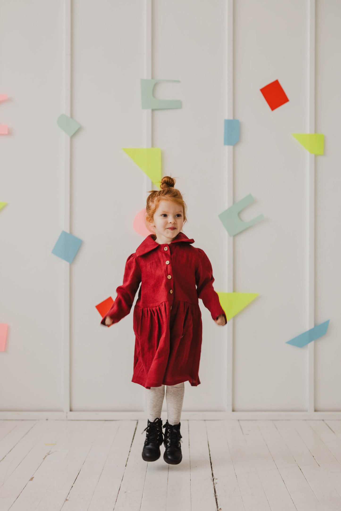 Girls linen dress GUŽĖ