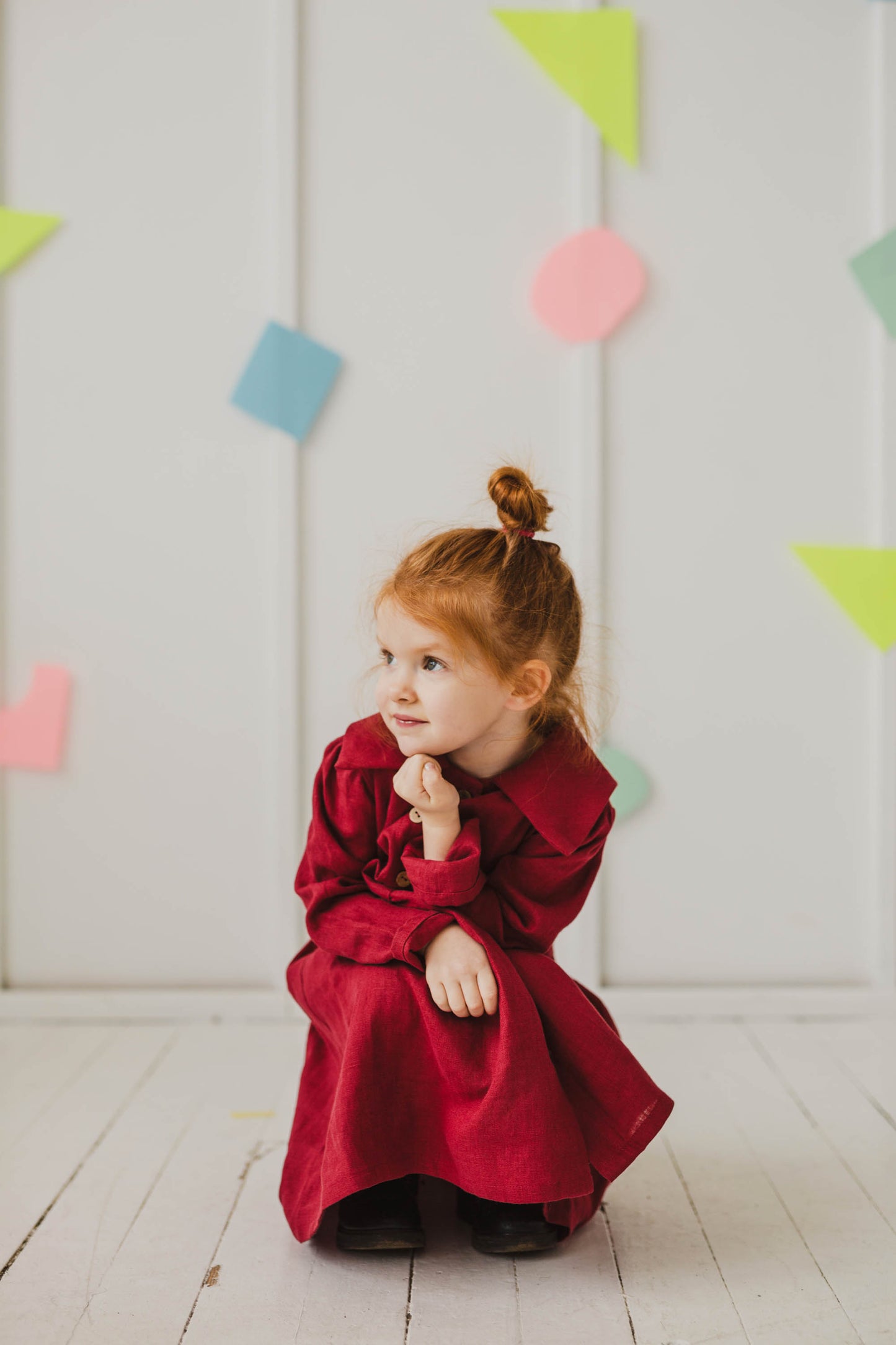 Girls linen dress GUŽĖ