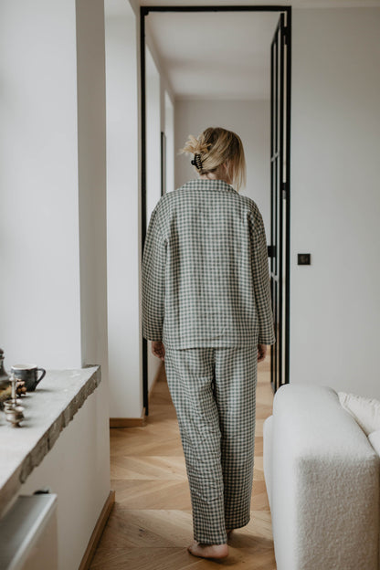 Women's linen pajama set PRAURIMĖ